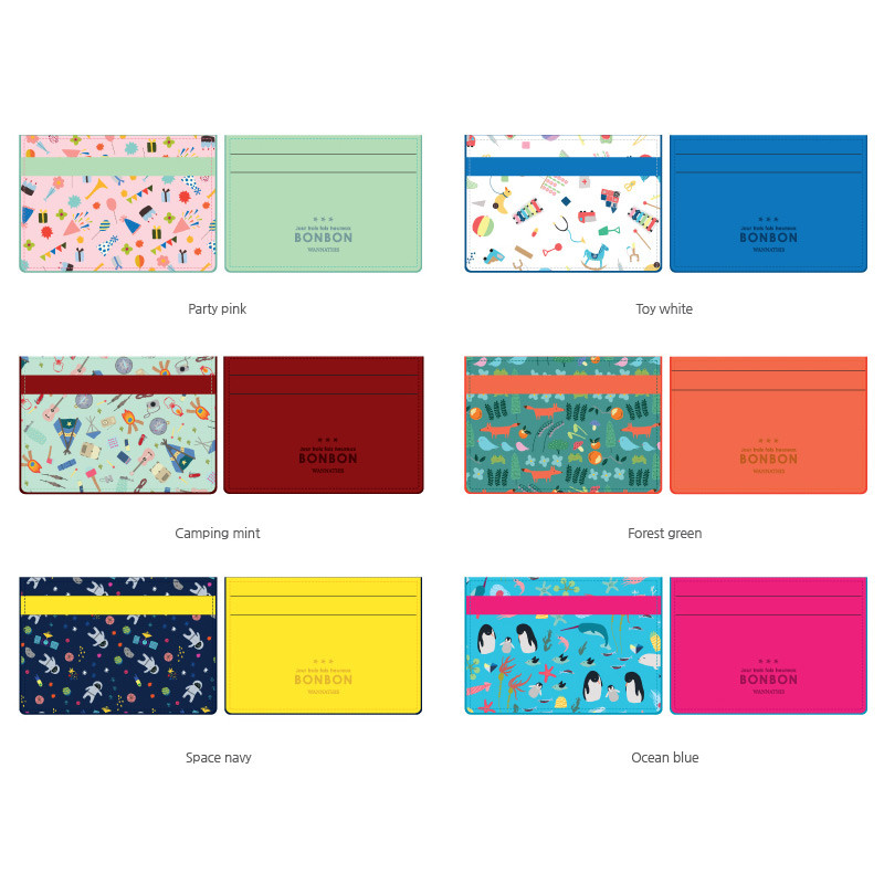 Patterns of Bon Bon pattern flat card case holder