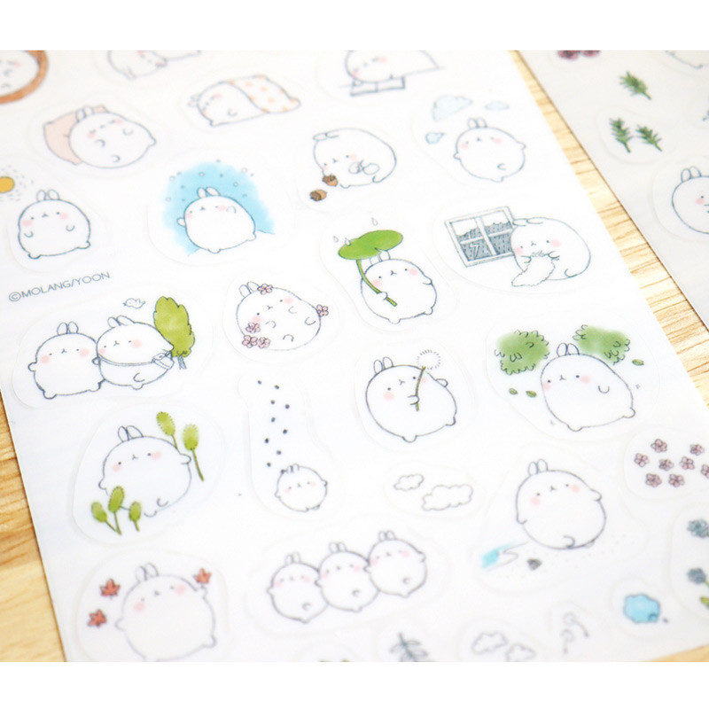 Molang cute deco sticker set ver.2