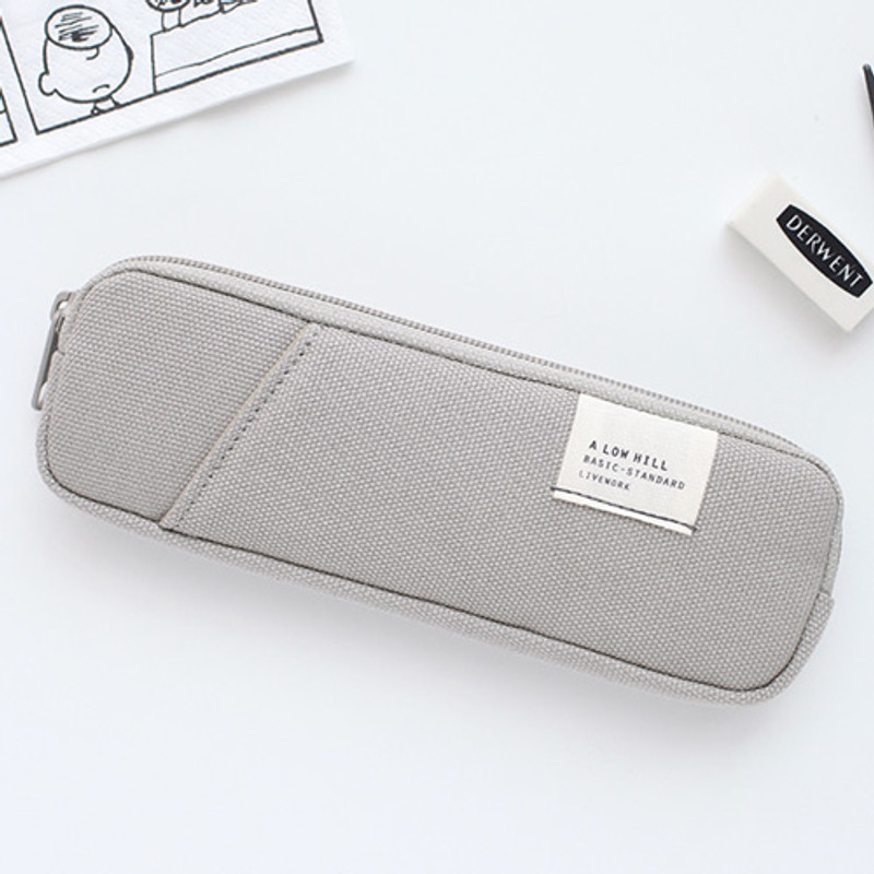 Warm gray - A low hill basic standard pocket pencil case