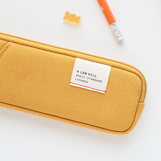 Mustard - A low hill basic standard pocket pencil case