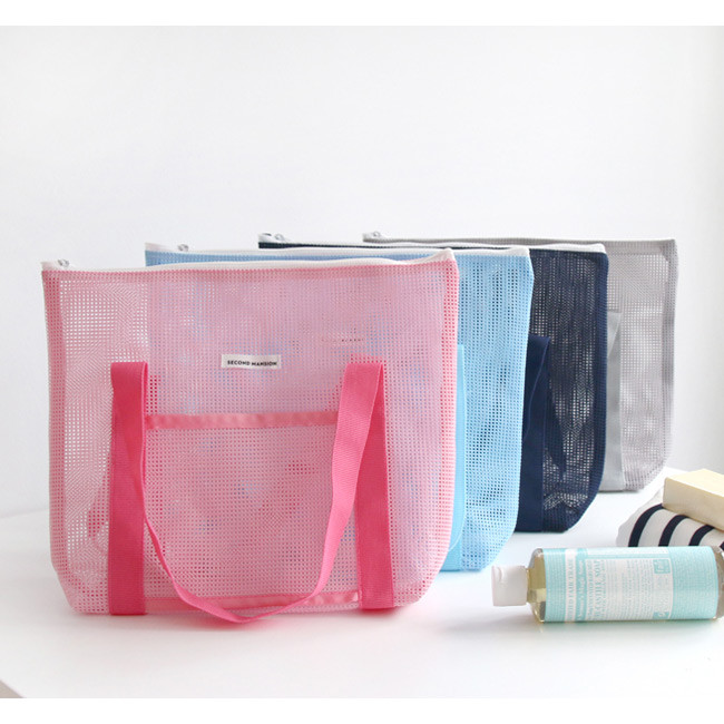 travel mesh tote bag pouch