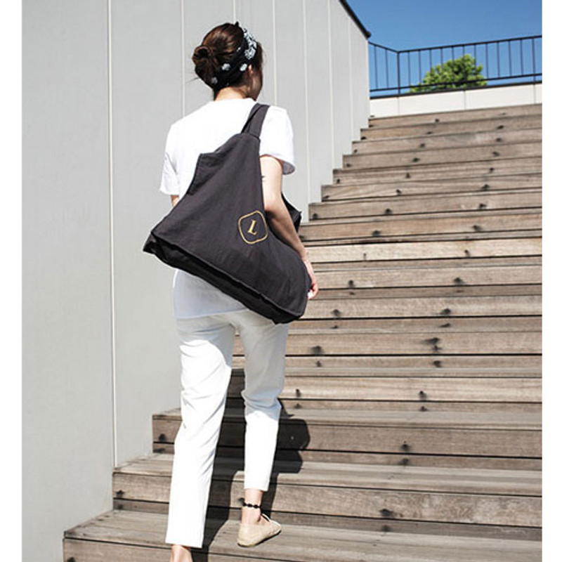Invite.L Linen 3 rectangle eco tote bag Invite.L Linen 3 rectangle eco tote bag