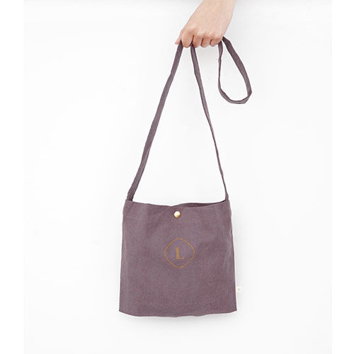 Red bean - Linen 6 eco crossbody shoulder bag