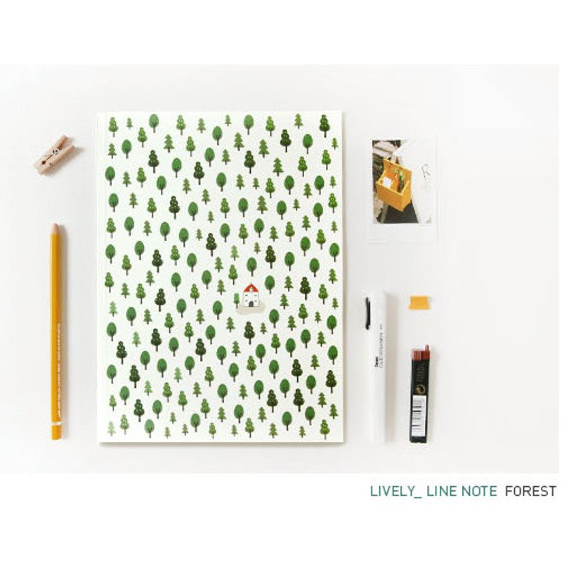 Forest - Pattern lively lined notebook Forest - Pattern lively lined notebook