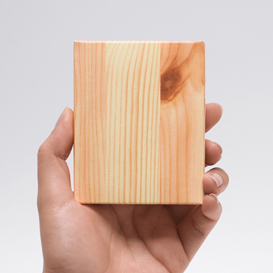 Wood piece pocket memo pad