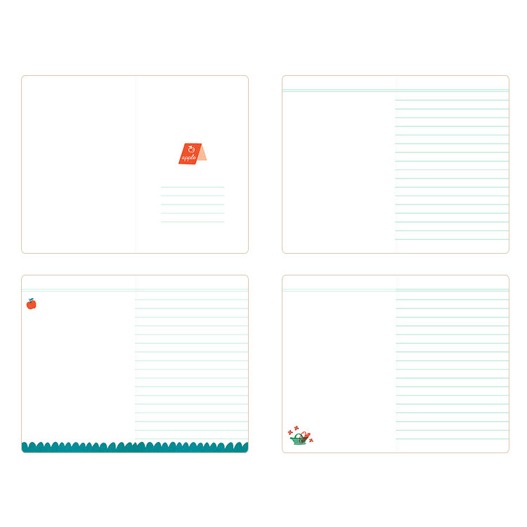 Breezy day small lined notebook