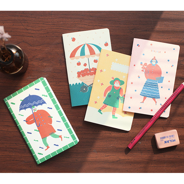 Breezy day small lined notebook