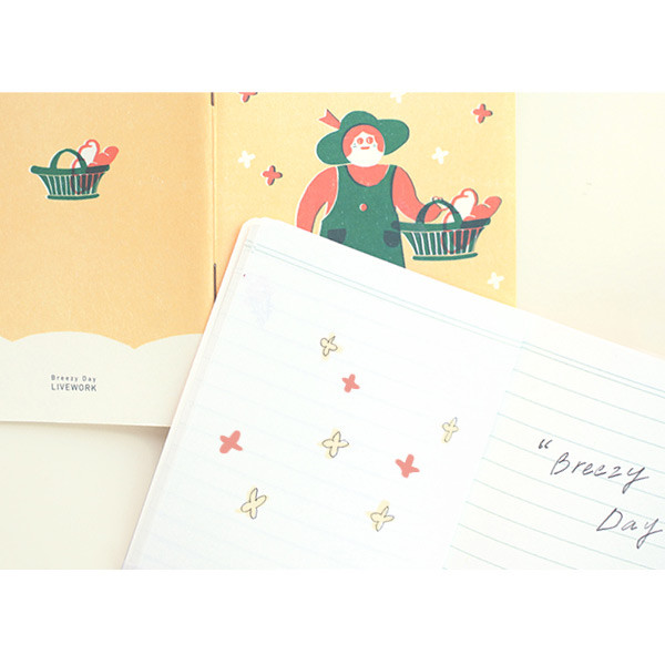 Breezy day small lined notebook