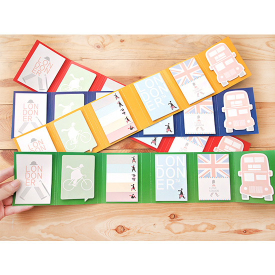 London folding memo note set