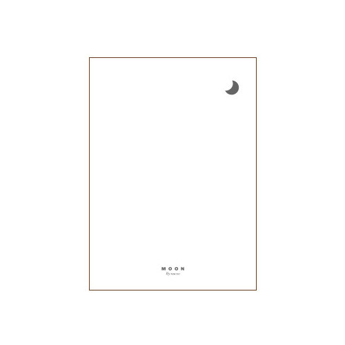 Moon illustration postcard set