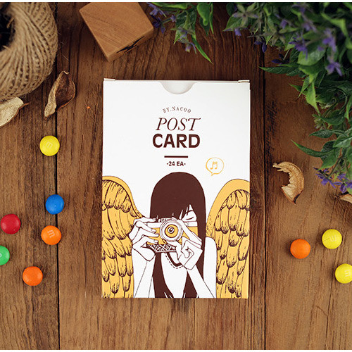 Moon illustration postcard set