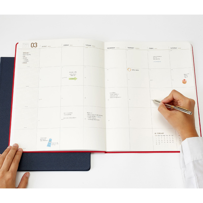 2016 Premium big monthly dated planer