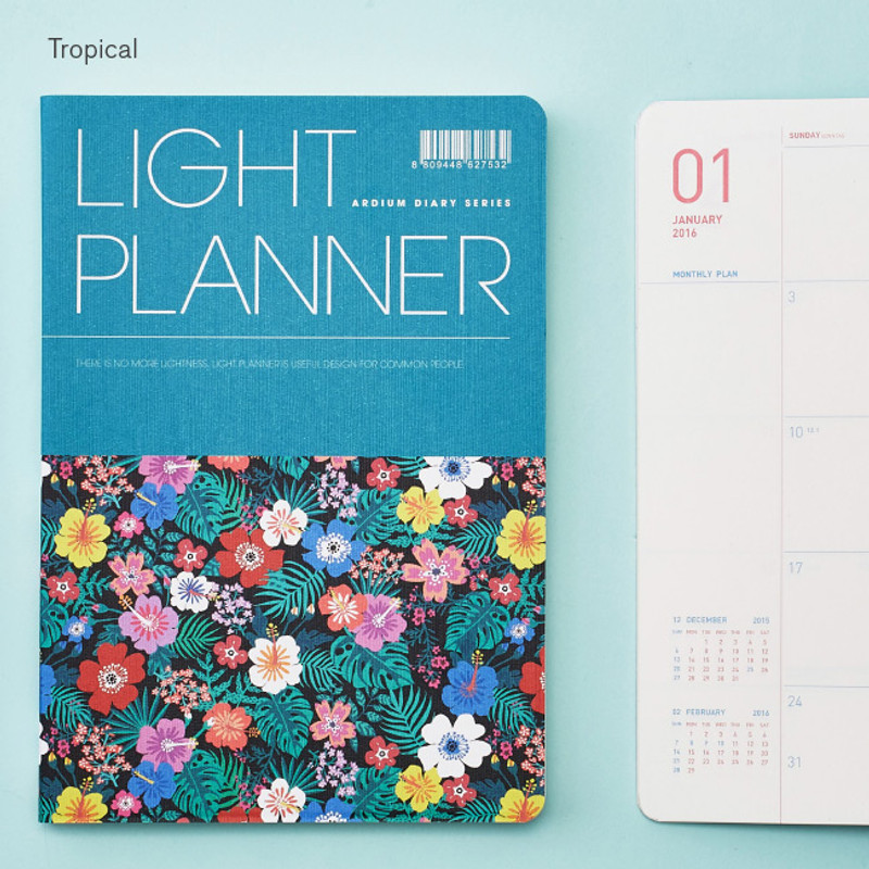 Tropical - 2016 Ardium Light dated planner