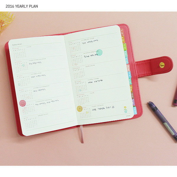 2016 Yearly plan - 2016 Donbook Dated weekly diary A