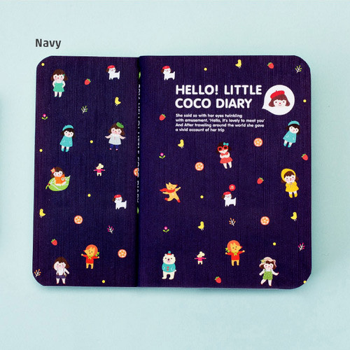 Navy - 2016 Hello little coco monthly dated diary