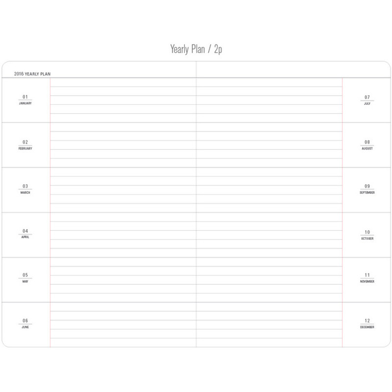 Yearly plan - 2016 Ardium Simple M dated monthly journal Yearly plan - 2016 Ardium Simple M dated monthly journal