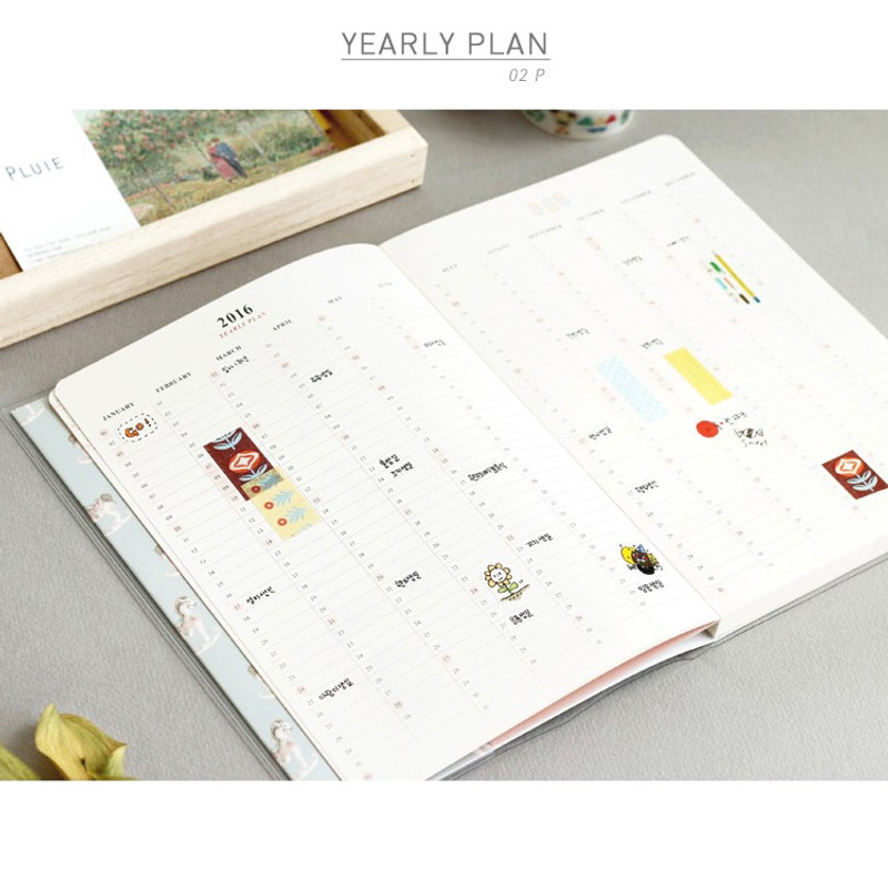 Yearly plan - 2016 Iconic Lively pattern dated diary Yearly plan - 2016 Iconic Lively pattern dated diary