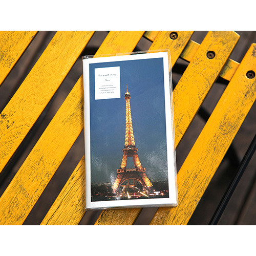 2016 Paris one month undated diary