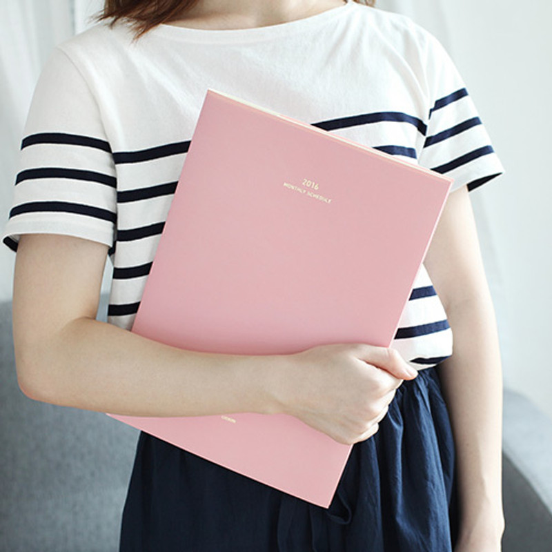 Light pink - 2016 Livework monthly dated large scheduler