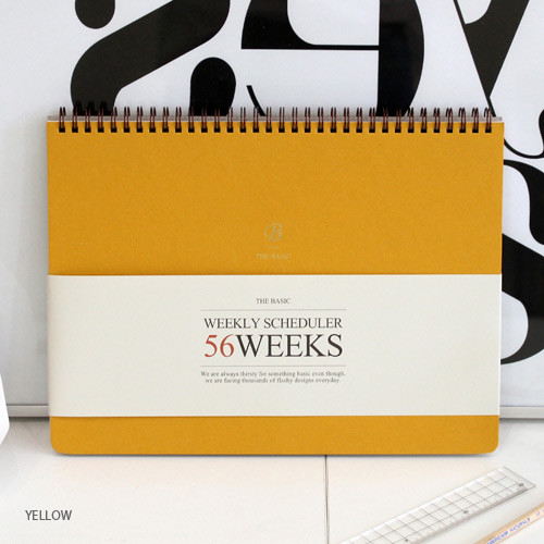 Yellow - 2016 The basic wirebound 56 weekly scheduler