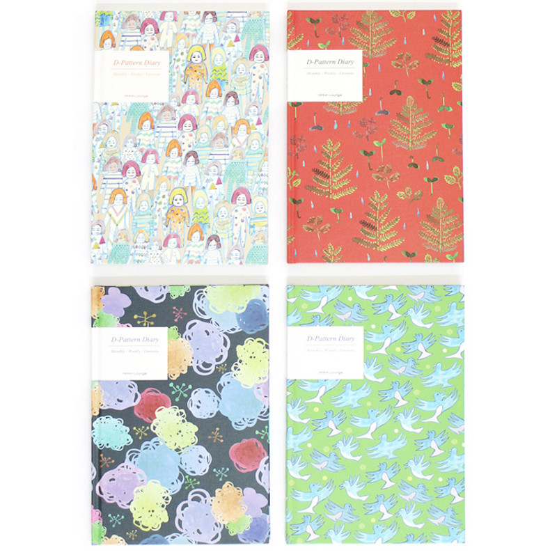 D pattern undated diary scheduler