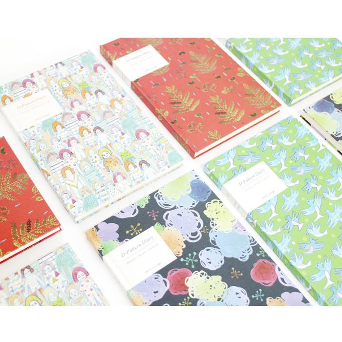 D pattern undated diary scheduler