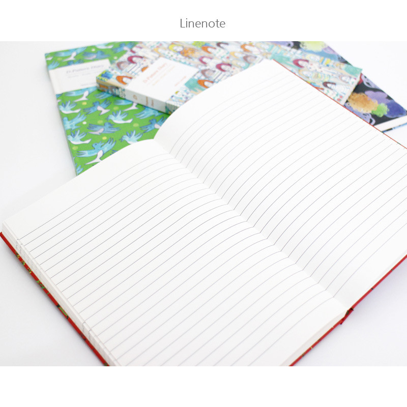 Line note - D pattern undated diary scheduler