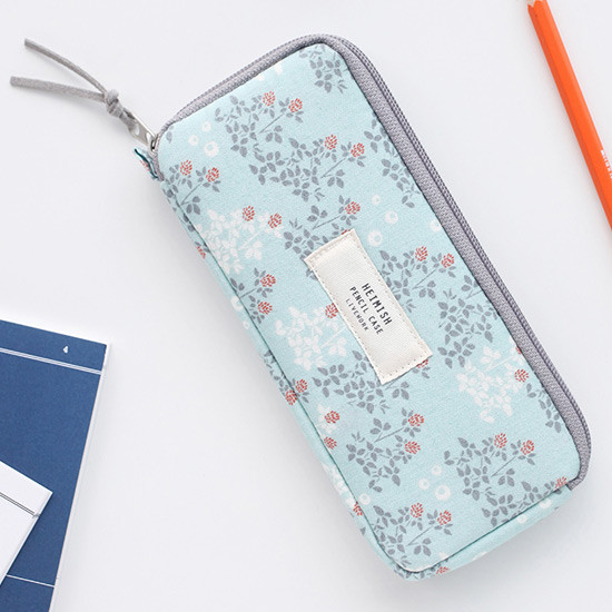 Daisy - Heimish flower pattern canvas pencil pouch