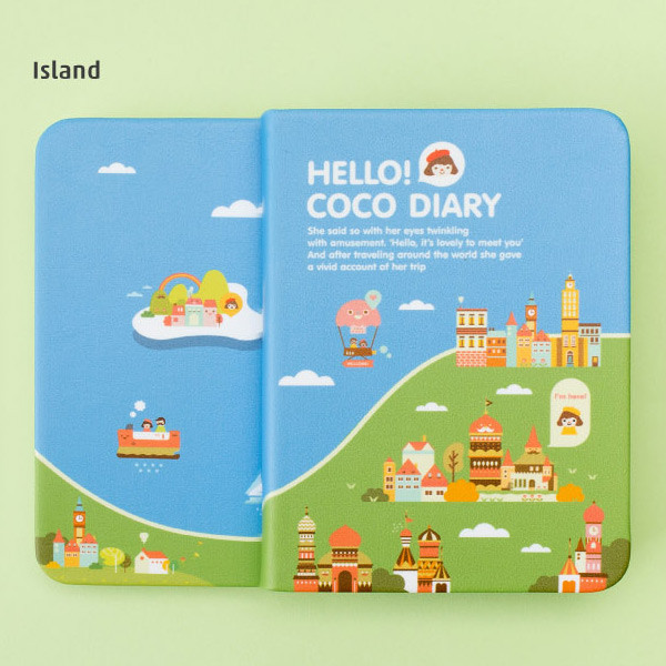 Island - 2016 Hello coco weekly dated diary