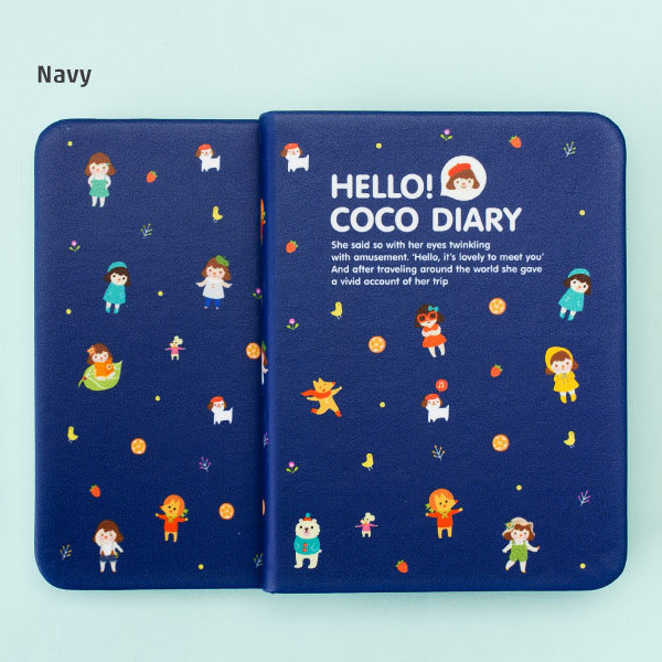 Navy - 2016 Hello coco weekly dated diary