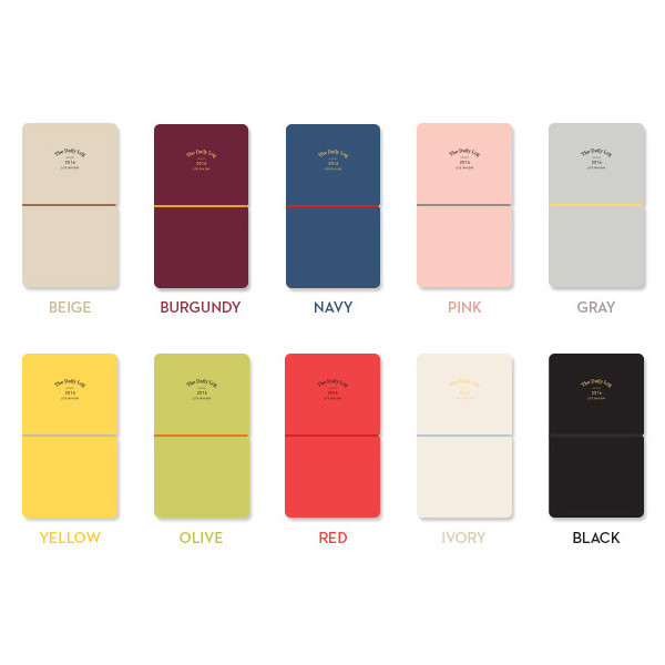 Colors of 2016 My daily life dated small diary