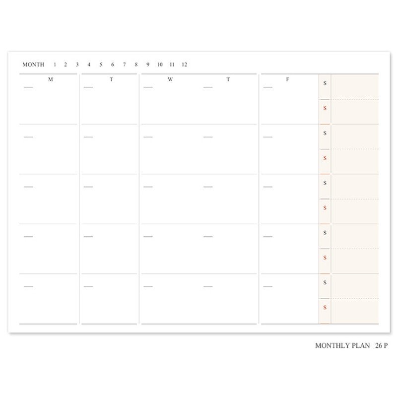 Monthly plan - 2016 The basic pocket undated diary Monthly plan - 2016 The basic pocket undated diary