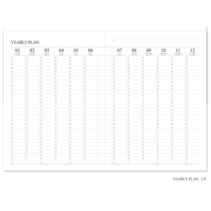 Yearly plan - 2016 The basic official undated diary