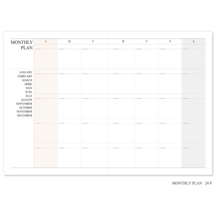 Monthly plan - 2016 The basic official undated diary