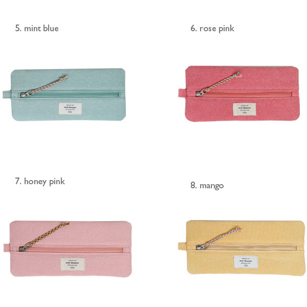 Colors of Wish blossom mind middle zipper pen case