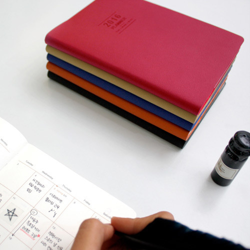 2016 Record weekly dated large planner