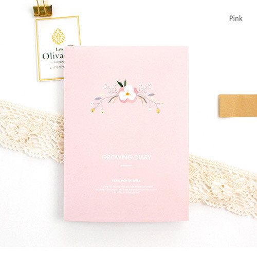 Pink - 2016 Growing for a dream undated diary