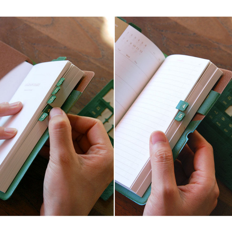 Days Synthetic leather adhesive index tab sticker