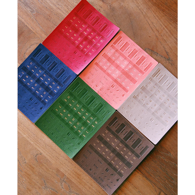 Days Synthetic leather adhesive index tab sticker