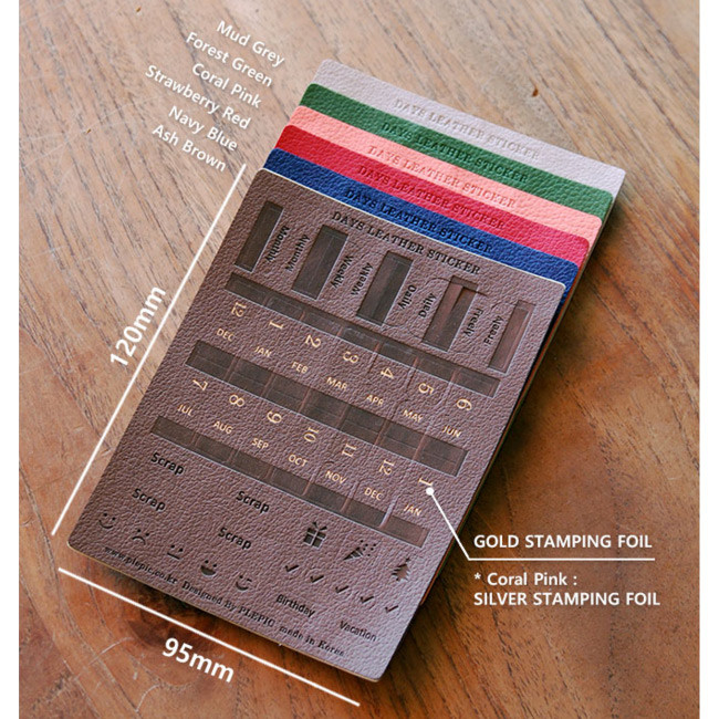 Days Synthetic leather adhesive index tab sticker