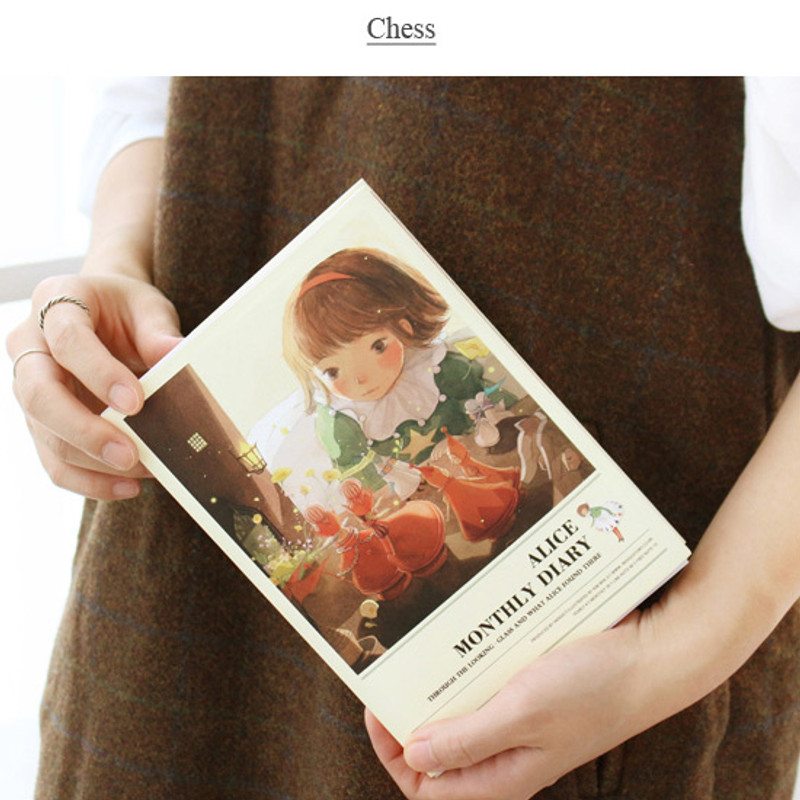 Chess - Indigo Alice illustration undated monthly diary