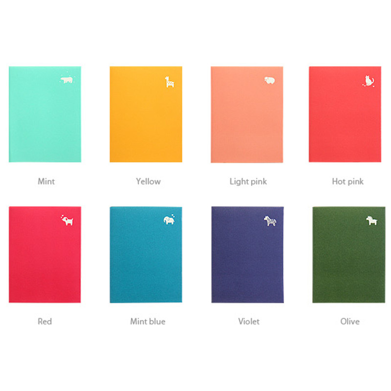 Colors of 2016 Day N zoo undated daily diary Colors of 2016 Day N zoo undated daily diary