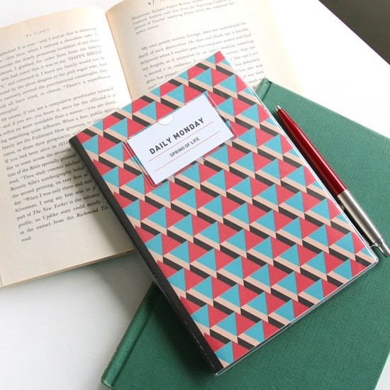 Red - 2016 Spring of life pattern undated diary