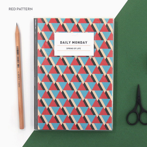 Red - 2016 Spring of life pattern undated diary