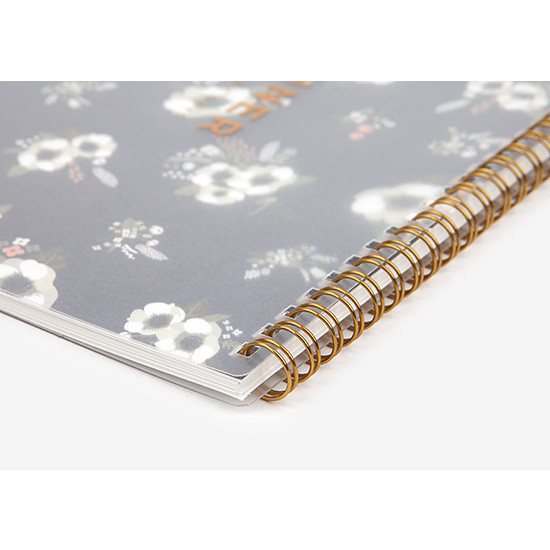 Detail of 2016 Wirebound D dated monthly planner