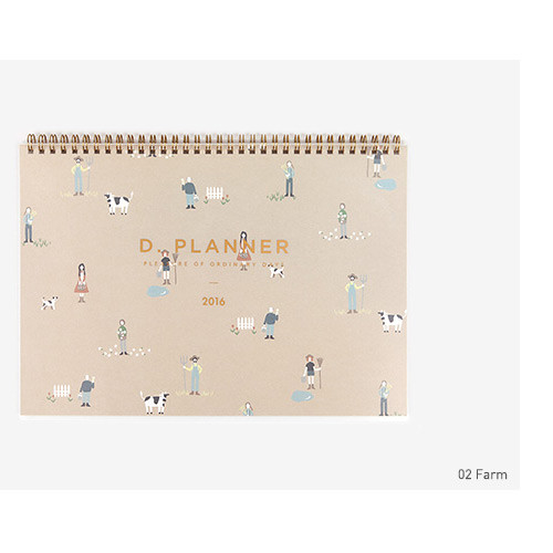 02 Farm - 2016 Wirebound D dated monthly planner