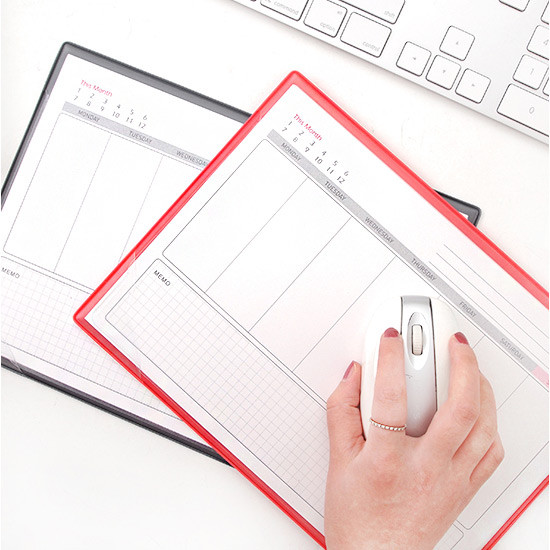 Desk memo note weekly planner