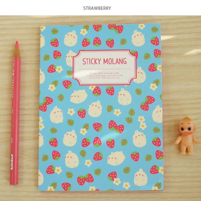 Strawberry - Molang cute pattern sticky note