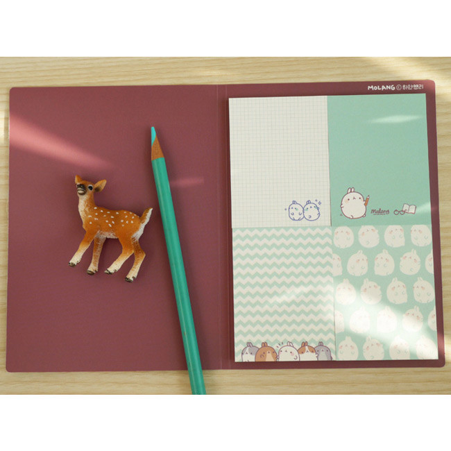 Mint - Molang cute pattern sticky note