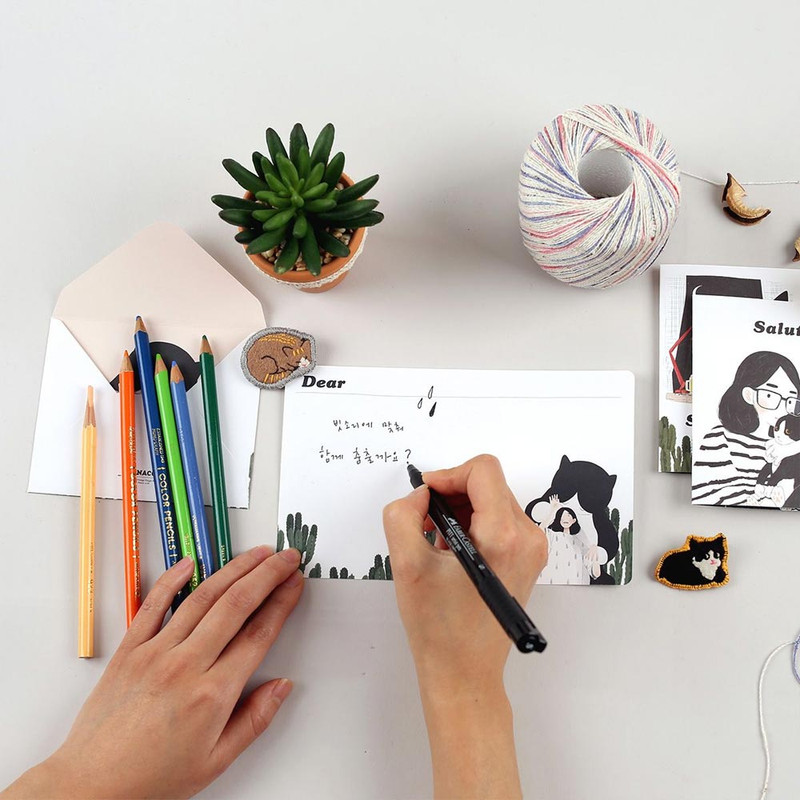 Usage example of Nacoo Salut Illustration Card Set